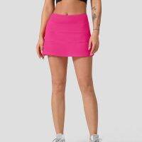 【CW】 Pace Rival With Logo Plated Waist Shorts Skirts Attached Tennis Workout Gym Sportswear