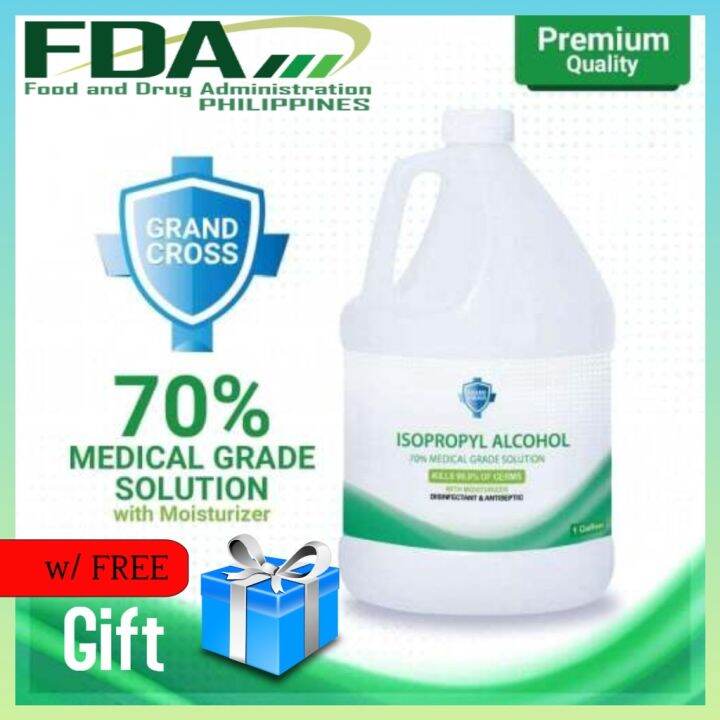 Grand Cross 70 Isopropyl Alcohol 1 Jr Gallon 34lpc Antiseptic Disinfectant Lazada Ph 4603