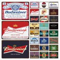 Budweiser Beer Tin Sign Vintage Decorative Metal Sign Plaque Plate Retro Wall Decor Bar Pub Club Man Cave Beer Poster Gift