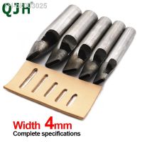 ✳⊕❀ 4MM DIY Leather Hole Puncher Drilling Head Leather Hollow Punching Steel Perforator Chisel DIY Belt Leather Eye Opener Tools