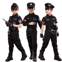 Children Policeman Cosplay Costumes Kids Christmas Party Carnival Police Uniform Halloween Boys Army Policemen Clothing Gift Set