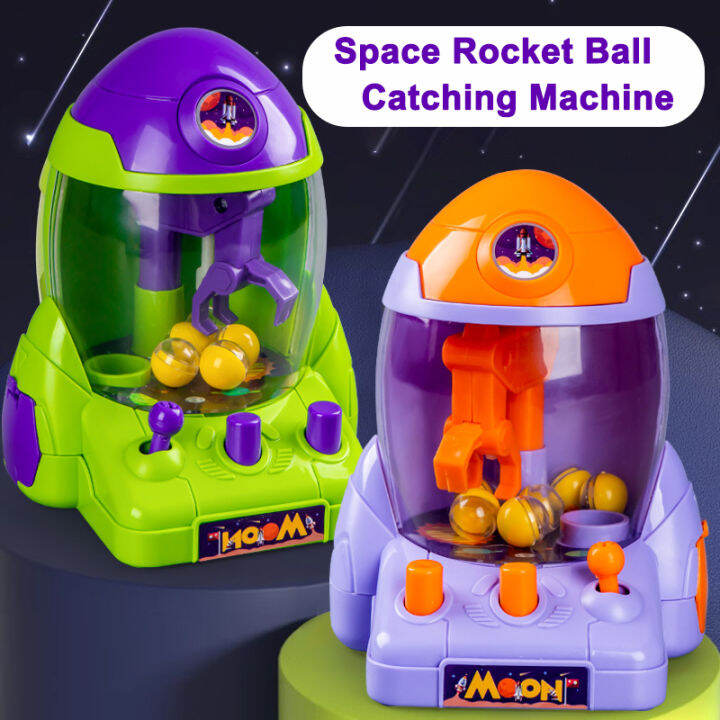 【sanheZ】Claw Machine Toy Builtin Mini Balls Space Rocket AntiStress