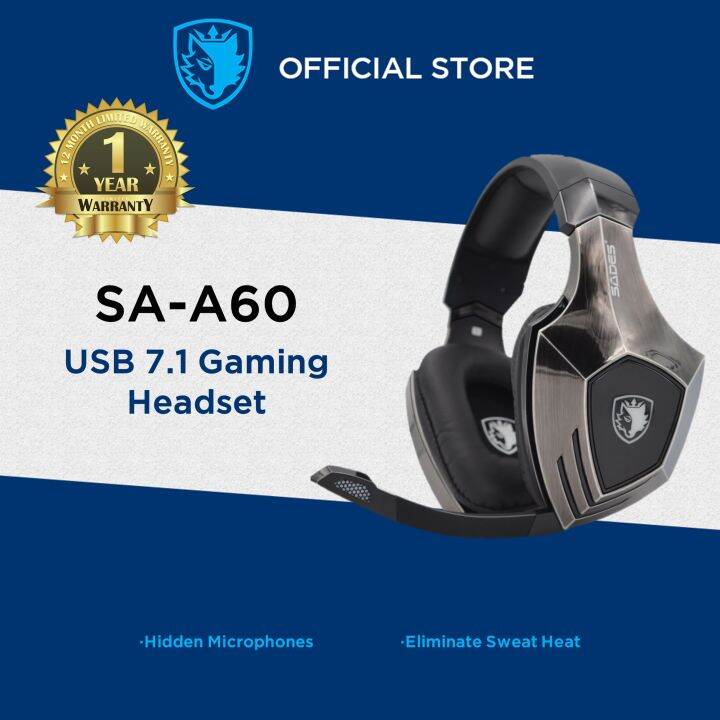 Sades A60 7.1 Gaming Headset | Lazada