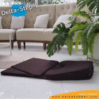 เบาะรองนั่งสมาธิยางพารา Kaika รุ่น Delta-Step-L สีน้ำตาล ผ้าตาข่าย ขนาดใหญ่เบาะลาดเอียงรองรับสำหรับผู้มีรูปร่างใหญ่