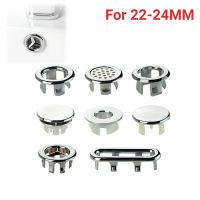 1pc Kitchen Bathroom Basin Trim Bath Sink Hole Round Overflow Drain Cap Cover Overflow Ring Hollow Wash Basin Overflow Ring