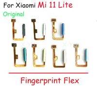 ต้นฉบับสําหรับ Xiaomi Mi 11 Lite 5G 4G 11 เครื่องอ่านลายนิ้วมือเยาวชน Touch ID Sensor Return Key Home Button Flex Cable