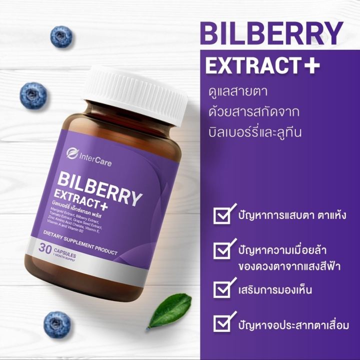 intercare-bilberry-extract-plus-new-2-กระปุก-60-แคปซูล-อินเตอร์แคร์-บิลเบอร์รี่-เอ็กซ์แทรคพลัส-สกัดจาก-บิลเบอร์รี่และลูทีน-บำรุงสายตา