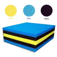 Black  blue  yellow 50cmx50cmx2cm Filtration Foam Aquarium Fish Tank Biochemical Filter Sponge Pad Skimmer Sponge Supply Tank