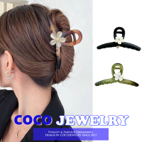 เครื่องประดับ COCOJEWELRY 2023ใหม่คลิปหนีบผมด้านหลังคลิปผมสาว(ผู้หญิง) ดอกไม้ระดับไฮเอนด์แบบคลิปหนีบผมแบบเรียบง่ายขนาดใหญ่ขายส่งที่หนีบผมปากปลาฉลาม