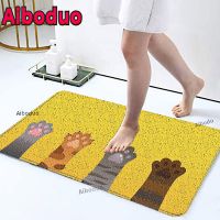 Room Bathroom Set Exclusive Door Mat 3D Cat Claw Printing Floor Mat Living Room Soft Sponge Bathroom Absorbent Non-slip Foot Mat