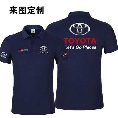 Victor TOYOTA TOYOTA Car Racing TRD Performance Car Logo Embroidered Polo Shirts With Short Sleeves In Summer Custom Printing For Free
