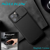 Nillkin เคส Apple iPhone 15 Pro Max Case Magnetic MagSafe Slide Camera Protection Shockproof Back Cover iphone15promax casing