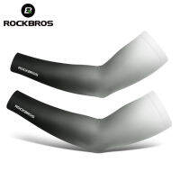 ROCKBROS Cycling Arms ปลอกแขนป้องกันรังสียูวี ฤดูร้อน แห้งเร็ว ระบายอากาศ การออกกำลังกาย ตกปลา Sunscreen Sport Wear Arm Sleeves