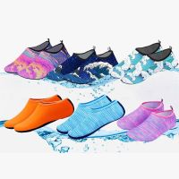 【YD】 Men Kids Sport Beach Socks Thin Prints Anti Swim Diving Underwater Shoes