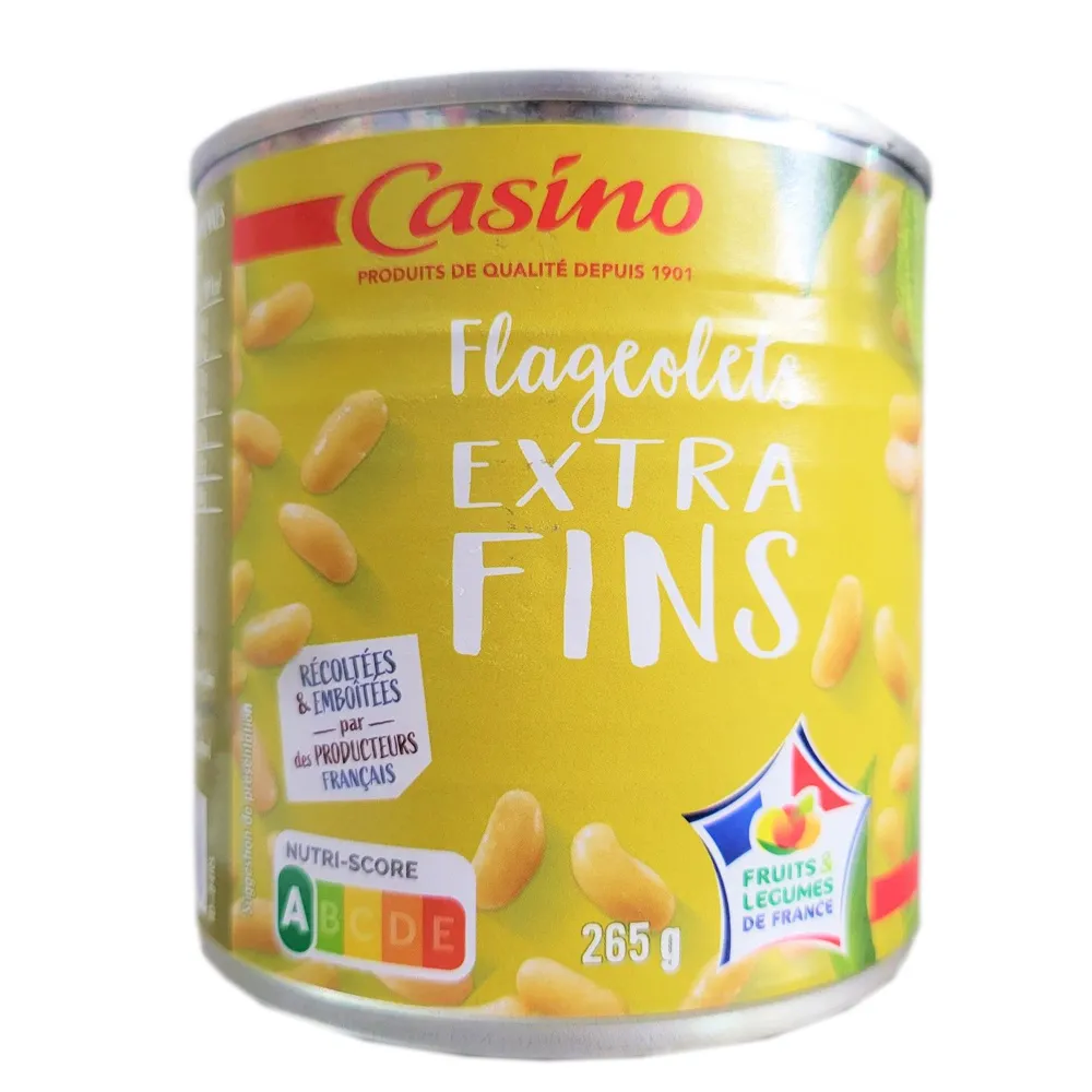 Đậu Tây Xanh (Flageolet) Casino 400g Nhập Khẩu Chính Hãng - Casino Extra  Fine Flageolet Beans in Brine 