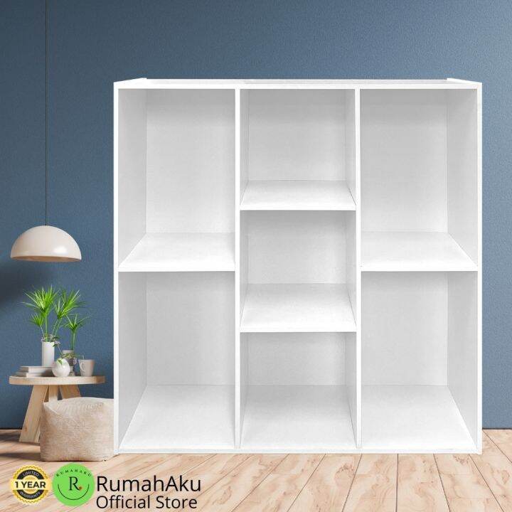 xREADY STOCKx 7 Tier Bookshelf RumahAku/DIY Utility Shelf/Multipurpose