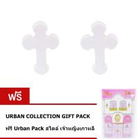 Tips Gallery Princess Collection ต่างหู STAINLESS STEEL 316L สตัด  (minimalist)   Holy Cross TES324UR