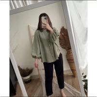 COD dhdfxcz KEMEJA Dhsyfashion - CAMELIA BLOUSE CRINKLE AIRFLOW