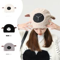 Cute Sheep Rabbit Knitted Beanie Hat Skullcaps Women Winter Warm Thickened Ear Protection Autumn Skullies Beanies for Women Girl