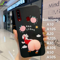 JieFie สำหรับ Samsung A10S / A20 / A20S / A30 / A30S / A50 / A50S / A7 2018 / A13 / A23 / A53 / A73 น่ารักการ์ตูน Crayon Shinchan เคสโทรศัพท์ Corgi 3D Squishy Pinch ของเล่น Soft TPU