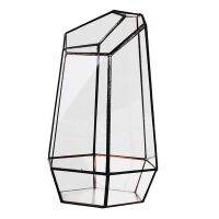 2X House Greenhouse Hexagonal Glass Vase for Fee Garden Miniature Mini Landscape