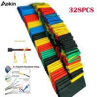 164Pcs Heat Shrink Tube Thermoresistant Heat-shrink Tubing Wrapping Kit Electrical Connection Wire Cable Insulation Sleeving Electrical Circuitry Part