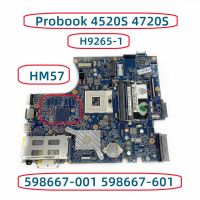 598667-001 598667-501 598667-601สำหรับเมนบอร์ดแล็ปท็อป HP Probook 4520S 4720S H9265-1 48 4GK06.011พร้อม DDR3 HM57