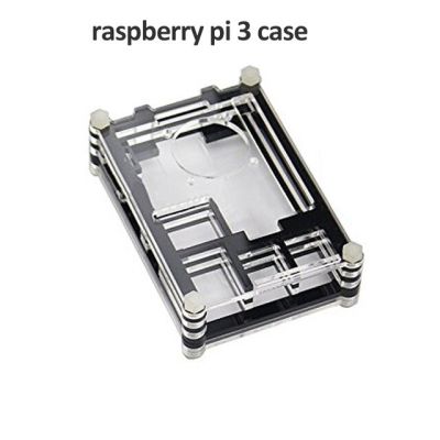 【☸2023 New☸】 fuchijin77 เคสสำหรับ Raspberry Pi 3 4,ชุดตะแกรงกล่องอะคริลิกพร้อมพัดลมทำความเย็นสำหรับ Raspberry Pi 4 3 Model B 3b Plus