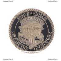 [Lowest Sale] สหรัฐอเมริกา Semper fidells ปล่อยสุนัขของ War copper Challenge Coin value