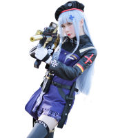 Game Girls Frontline Purple Battle Unifrom clothes wig and bag set Halloween Carnival Outfit For Women Girls