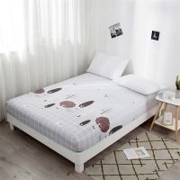 【CW】 Fashion Print Size Fitted Bed Sheet Twill King Soft with Elastic Band Bedsheet Linens