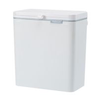 FEIDASH Kitchen Trash Can with Lid, Compost Bin Indoor Kitchen Sealed, Hanging Trash Can for Under Sink or Cabinet Door