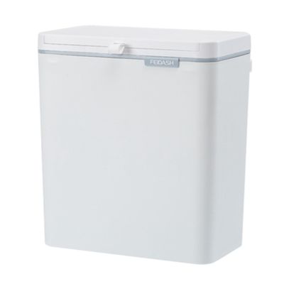 FEIDASH Kitchen Trash Can with Lid, Compost Bin Indoor Kitchen Sealed, Hanging Trash Can for Under Sink or Cabinet Door
