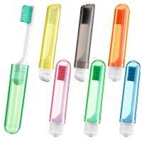 ZZOOI 6 Portable Folding Toothbrushes Colorful Ultra Soft Bristle Travel Toothbrush Small Travel Outdoor Reusable Toothbrush