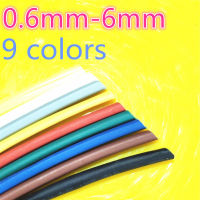 1meter 2:1 9 Colors 0.6mm 0.8mm 1mm 1.5mm 2mm 2.5mm 3mm 3.5mm 4mm 4.5mm 5mm Heat Shrink Heatshrink Tubing Tube Wire Dropshipping Cable Management