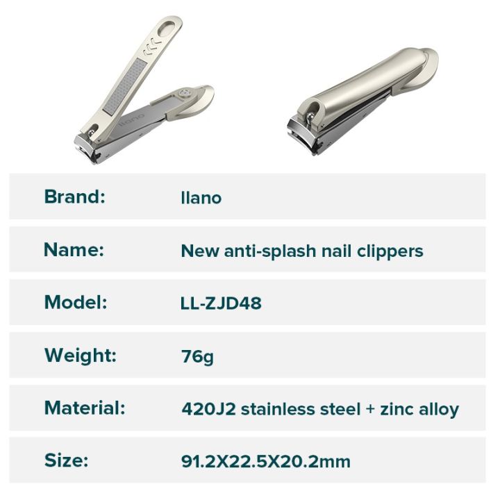 llano-nail-clippers-anti-splash-nail-cutter-design-fingernail-stainless-steel-manicure-tools