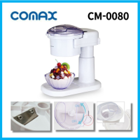 COMAX CM-0080แต่ละเครื่องปั่นน้ำแข็งไฟฟ้าน้ำแข็งเครื่องโกนหนวดน้ำแข็งเกล็ดหิมะถั่วแดงน้ำแข็งก้อนเครื่องทำน้ำแข็งปั่นเครื่องบดน้ำแข็งน้ำแข็งเหล็กกล้าไร้สนิมเครื่องใบมีดตัวล็อกฝาการกระทำ