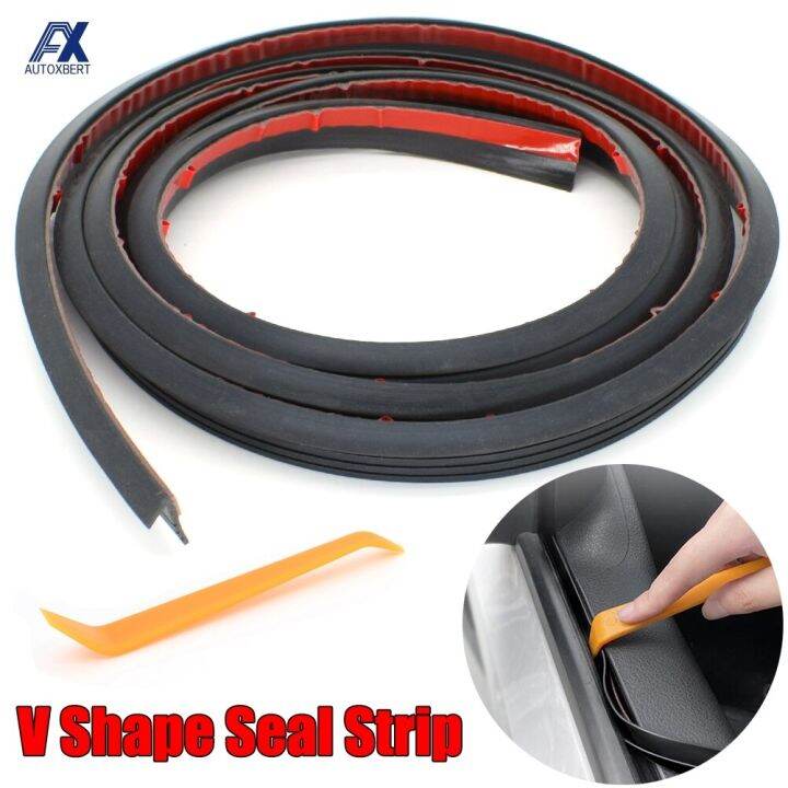 4M Car Window Seal Strip V Type Side Door Sealing Strips Rubber Filler ...