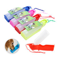 250ml500ml Dog Water Bottle Plastic Portable Water Bottle s Outdoor Travel Drinking Water Feeder Bowl Foldable