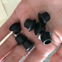 9mm 10mm 11mm Hole PVC Soft Rubber Plug Black Silent Protective Cover Pipe Fittings Wear-Resistant Round Waterproof Cap Plug Gas Stove Parts Accessori