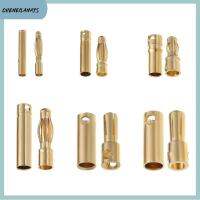 CHENEILANA9S 10Pairs 2/3/3.5/4/5/5.5mm อุปกรณ์เสริม กล่องเสียง ทรัมเป็ต Banana Plug กระแสไฟสูง ขั้วต่อแบตเตอรี่ RC ปลั๊กตัวเมีย