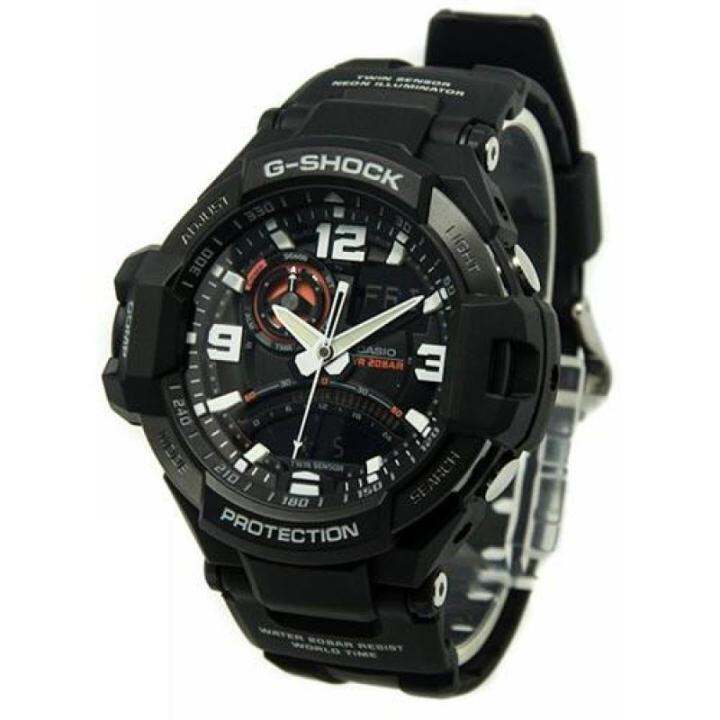 g-shock-ga1000-ของแท้ผู้ชายกีฬานาฬิกาเซ็นเซอร์คู่เคลื่อนไหวกลางแจ้งกันกระแทกกันน้ำโคลนอัตโนมัติยกไฟรับประกันสี่ปี-ga-1000-1a