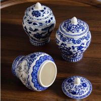 【hot】♙❄ Chinese Jar Vase with Lid and for Restaurant Ornament