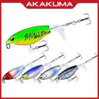 1ชิ้น6/10กรัมลอย Whopper Minnow 5สีเหยื่อตกปลามีหางหมุนอุปกรณ์ตกปลาลอยน้ำ2ตะขอสามชั้น