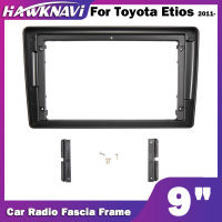 For Toyota Etios 2011+ 9" 2 Double Two Din Car Audio Headunit Stereo Fascia Panel Dash Mounting Frame Accessory Trim Kit Face