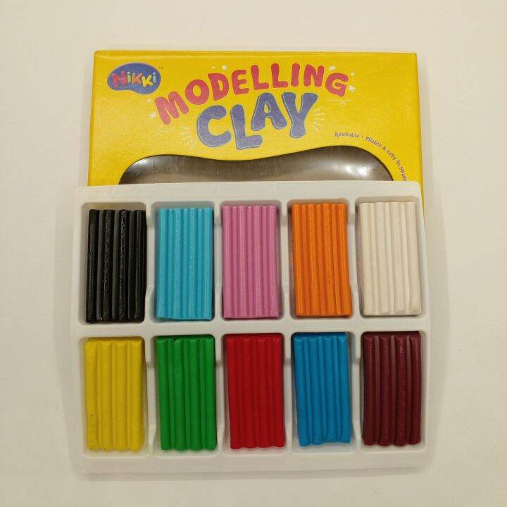 Nikki 10 Colours Fun Clay Modelling Clay (MD100) Lazada PH