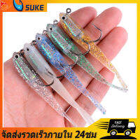 SUKE ?สามารถ COD?7.5 ซม./5g 5pcs ชุดเหยื่อตกปลาชุดผสม Hard Soft Wobblers Soft Lure ซิลิโคนเหยื่อตกปลาอุปกรณ์เสริม