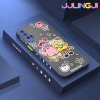 Jlingji เคสสำหรับ Huawei P20 Lite 2019 Nova 5 Pro Nova 5i Pro การ์ตูนน่ารัก Spongebob รูปแบบดีไซน์ใหม่ด้านข้างบางกันกระแทกมีน้ำค้างแข็งโปร่งใสแข็งเคสมือถือคลุมทั้งหมดปลอกซิลิโคนป้องกันกล้อง Softcase