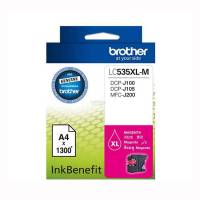 ตลับหมึกอิ้งค์เจ็ท Brother LC 535 XL, M สีแดง ​ แบบมีกล่อง​ ของแท้​ 100%