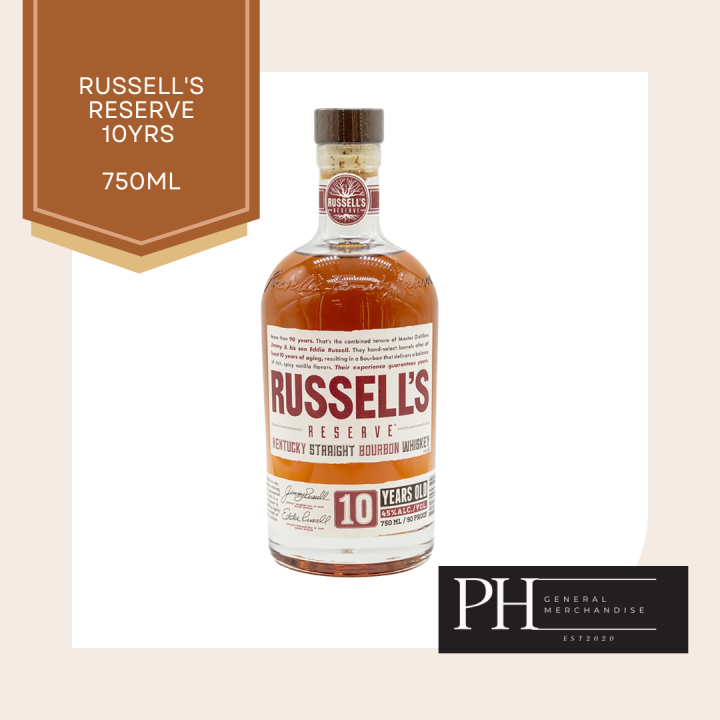 Russells Reserve 10 Year Old Kentucky Straight Bourbon Whiskey 750ml Proof 90 45 Abv Lazada Ph